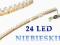 LISTWA LED 24 DIODY NIEBIESKA TUNING TAŚMA OZDOBNA