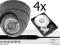 Monitoring Nagrywarka 500GB Kamera 700TVL x 4 CMOS