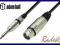 Przewód mikrofonowy PRO ADAM HALL Jack 6,3-XLR  3m