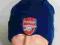 arsenal fc czapka zimowa męska UK akryl blue
