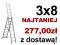 drabiny drabina 3x8 przemysłowa, mocny profil