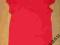 Czerwona gładka bluzeczka H&amp;M r.122-128