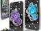 iPhone 4 i 4S Samotny fioletowy motyl +GRATIS 0035