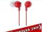 SŁUCHAWKI DOUSZNE SONY MDR-EX10LPR CZERWONE NOWE