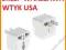 Adapter USA, gniazdo PL białe uniwersalne (0561F)
