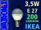 Żarówka LED IKEA E27 3W 230V 200 lm 2700 K-ciepła