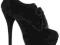 BUTY GWIAZD HIGH SZPILKA 14cm PLATFORMY BLACK 39