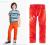 H&amp;M Nowe Spodnie Jeans Zamek Kolor __170