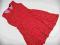 Y.d. czerwona w gochy rozkloszowana sukienka 158