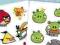 Angry Birds ptaki / świnie - tatuaż