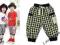 Spodnie krótkie joggersy CAPRI w kratkę 104-110