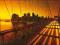 NOWY JORK -BROOKLYN BRIDGE YELLOW plakat 91.5x61cm