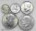 4505. USA,  monety z lat 1935-78 (5szt)