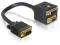 Delock ADAPTER VGA male na VGA female + DVI-I DVI