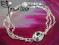 Bransoletka Srebro 925 i Swarovski PURE LEAF (288)