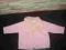 Sweterek różowy na guziczki r. 68