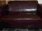 Dwuosobowa sofa ze skóry ekologicznej ciemny brąz