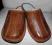 Kapcie skórzane brąz kryte skóra klapki 41 NOWE 27