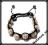 BRANSOLETKA SHAMBALLA SWAROVSKI CYRKONIE BIAŁE