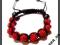 BRANSOLETKA SHAMBALLA SWAROVSKI CYRKONIE CZERWONE BRANSOLETKA SHAMBALLA SWAROVSKI CYRKONIE CZERWONE