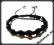 BRANSOLETKA SHAMBALLA SWAROVSKI CYRKONIE CZARNE