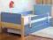 Łóżko dzieciece szufladą materac 160/80 niebieskie