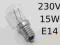 Żarówka do napędu automatu bramy 230V 15W E14