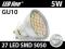 Żarówka LED GU10 27 SMD 5050 biała ciepła 5W