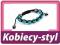 BRANSOLETKA SHAMBALLA SWAROVSKI CRYSTAL BŁĘKITNA