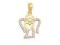 Złoty medalik aniołek pr.585 14k Komunia Chrzest33