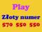 Złoty Platynowy numer Play 570 550 550