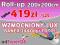 ROLL-UP 200x200cm LUX WZMOCNIONY baner 1440dpi HIT