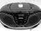 BOOMBOX CD PLAYER RADIO MP3 USB SD PIANO BLACK FV