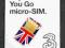 micro sim Three Mobile - Anglia
