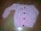 Różowy sweterek dla dziewczynki 74cm
