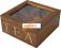 PUDEŁKO NA HERBATE 4-o MIEJSCOWE DREWNO RETRO NOWE