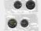 Izrael - 5 monet obiegowych, nowe agorot i szekle