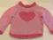 # 110 różowy sweterek dla dziewczynki (62)