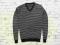 C294 __ BLUE HARBOUR V-NECK STRIPED SWEATER__ r. M