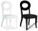 Krzesło LUIGI,  białe i czarne, SIGNAL, od ręki