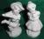Piękne figurki z białej porcelany