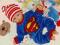 H&amp;M uroczy welurowy pajacyk SUPERMAN j.NOWY 62