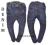 DENIM CO miękki jeans RURKI KLAMRA 104