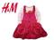 H&amp;M sukienka ogrodniczka 3-4 l SUPER KOLOR!!!