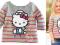 H&amp;M HELLO KITTY BLUZKA SZARA PASKI 4-6l NOWA