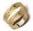 Złote obrączki ślubne - grawerowane szer. 4mm