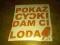 POKAŻ CYCKI DAM CI LODA 20x20cm POMARAŃCZOWA CARGO