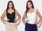BLUZKA GORSET BRALET ZŁOTY ZAMEK ZIP TOP GLAMOUR