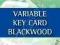 VARIABLE KEY CARD BLACKWOOD Ken Rexford