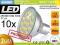 10 x Żarówka MR16 27 LED 5050 SMD 450lm Ciepła 4W